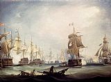 Thomas Buttersworth The Battle Of Trafalgar, 1805 painting